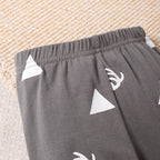 Triangle Print Deer Baby Bodysuit for Autumn