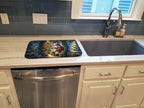 English Bulldog and Santa Claus Dish Drying Mat