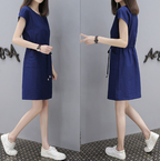 2018 Summer Korean Style V-Neck A-Line Dress