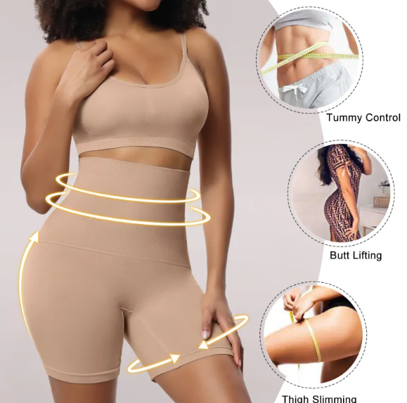 Enhanced High-Waist Shaping Corset Pants