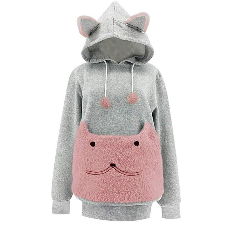 Hooded Long Sleeve Sweater for Europe and America