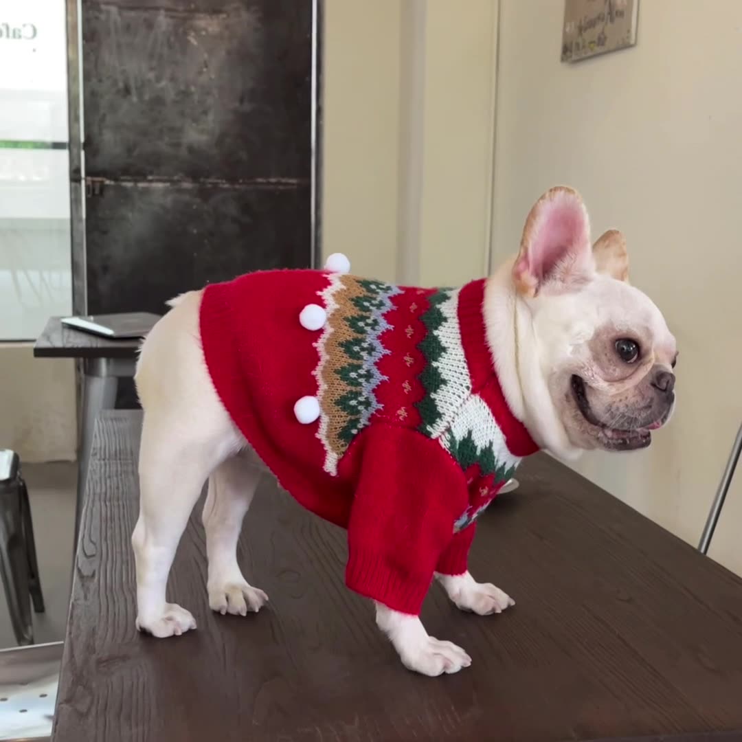 Pet Christmas Sweater for Dogs and Cats