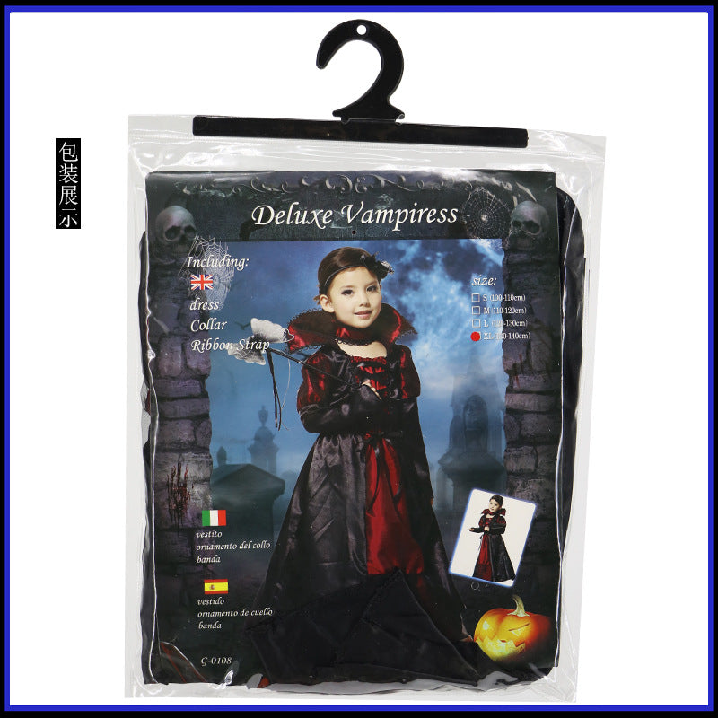 Halloween Cosplay Costume with Christmas Mask and Dress