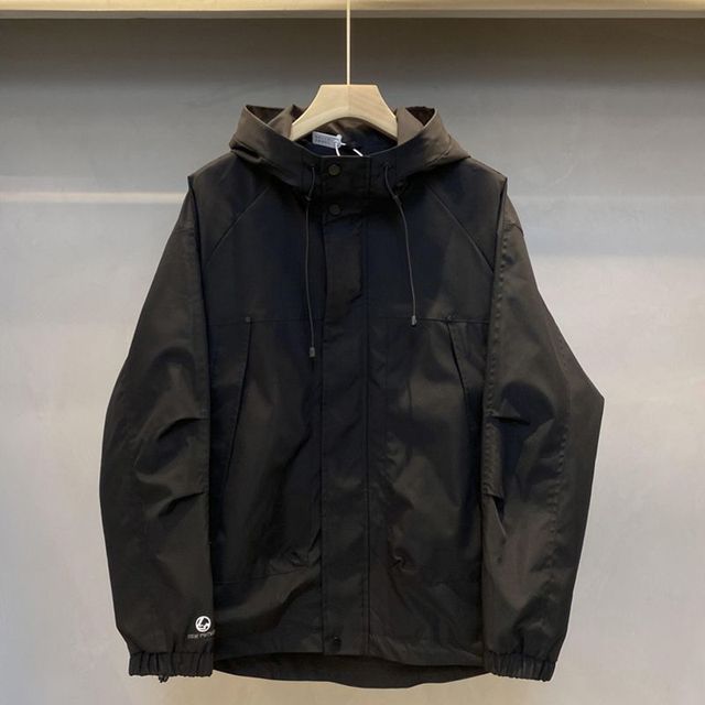 Hooded Men's Jacket for Spring and Autumn Casual Wear