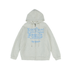 Velvet Women's Hooded Letter Sweater Cardigan Jacket