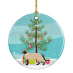 Tonkinese Cat Christmas Ceramic Ornament
