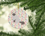 Birman Cat Christmas Ceramic Ornament
