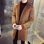 Men's Mid-Length Deerskin Windbreaker Jacket