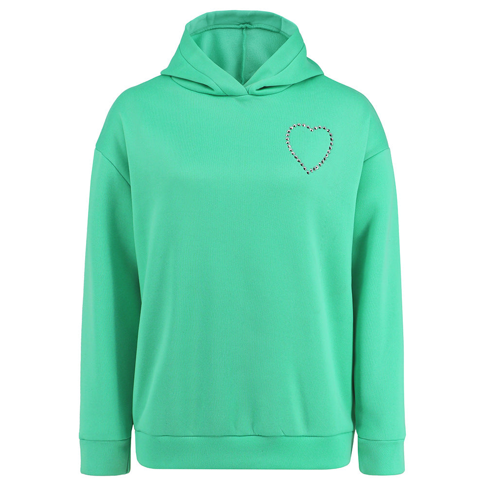 Women's Long-sleeved Love Pullover Hoodie | Streetwear