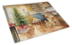 Golden Retriever Christmas Cookies Glass Cutting Board