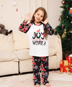 XINGX Christmas Parent-Child Pajama Set with Snowflakes