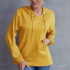 Plus Size Hooded Sweatshirt with Tap Pockets | Streetwear
