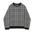 Trendy Men's Woolen Plaid Pullover Long-sleeved Jacket | Streetwear