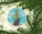 Nebelung Cat Christmas Ceramic Ornament