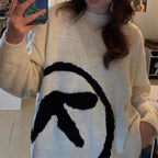 Men's Oversized Aphex Twin Knit Winter Sweater Top