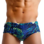 Men's Tropical Floral Low-Waist Swim Briefs