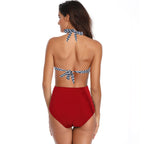 2019 Multi-Color Printed Sexy One-Piece Swimsuit