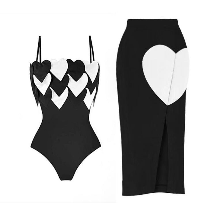 2024 New Cross-Border One-Piece Triangle Swimsuit