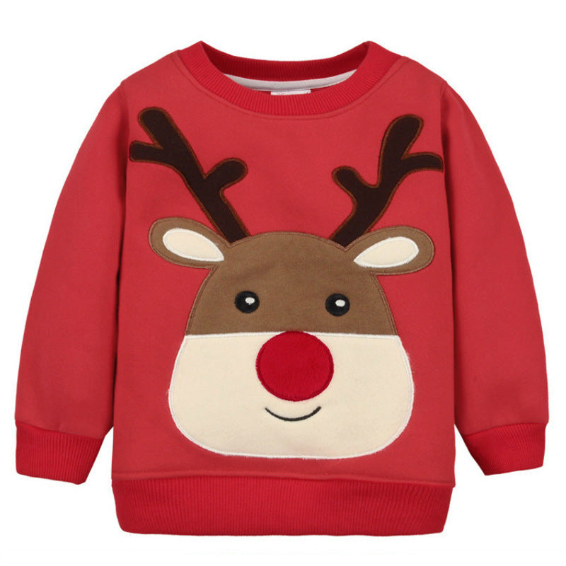 Thickened Children's Christmas Series Sweater Top
