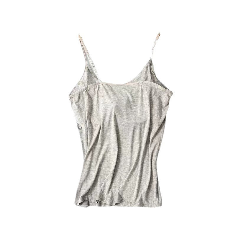 Women's Slim Fit Modal Camisole with Built-in Cups