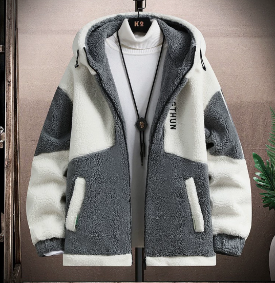 Lambswool Fluffy Zip Jacket
