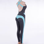 2019 Women's Yoga Bodysuit with Open Back Fitness Pants