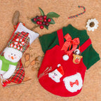 Christmas Plus Velvet Sweater for Small Dogs