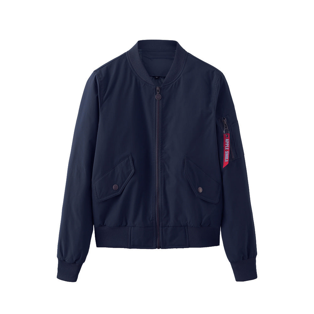 Women's Baseball Bomber Jacket for Spring & Autumn