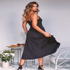 New Stylish Long Ruffled Off-Shoulder Maxi Dress