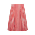 Striped Crop Top & Midi Skirt Set