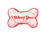 Valentine Dog Toy Set Squeaky Plush Heart Bone & Arrow Toys Cute Puppy Chew Toys for Small Medium Dogs