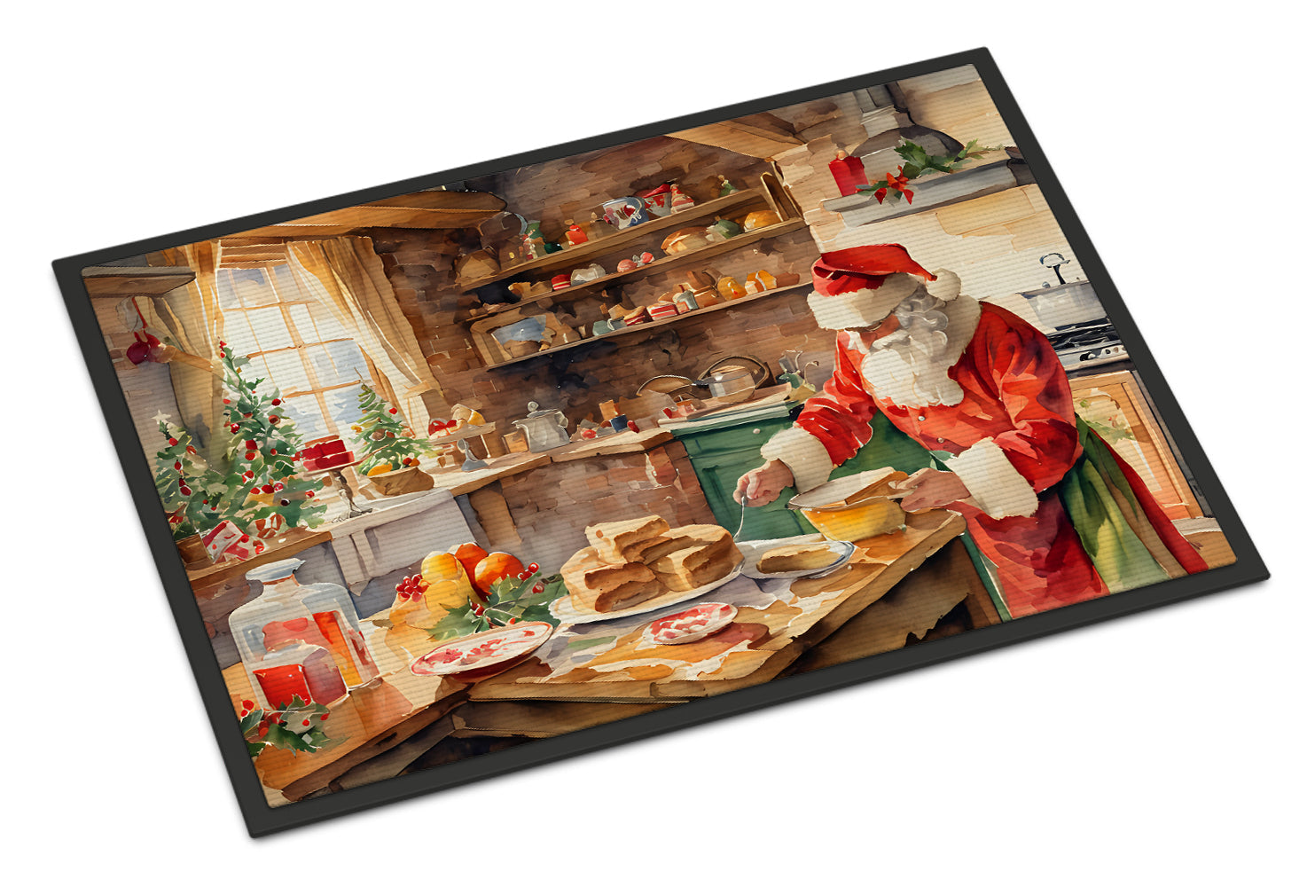Cookies with Santa Claus Papa Noel Doormat