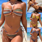2024 New Geometric Print Women's Bikini Swimsuit