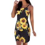 2019 Women's Summer A-Line Dress with Adjustable Straps