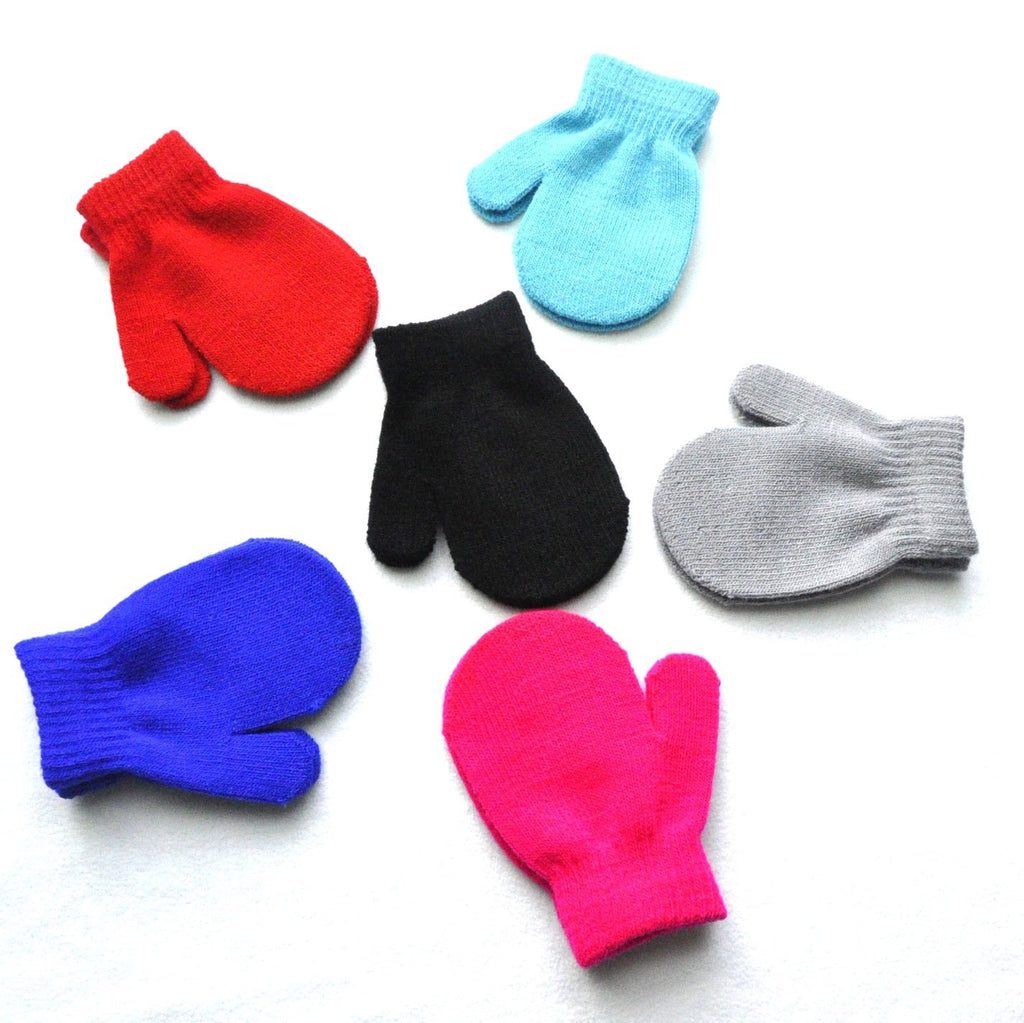 Knitted Baby Gloves for Winter Warmth (Children's Size)