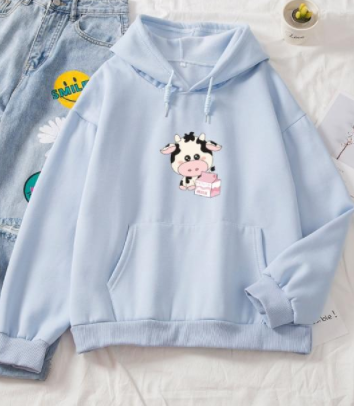 Moo Cow Milk Box Soft Hoodie | Streetwear