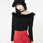 Women's Solid Color Off-Shoulder Long Sleeve Bodysuit