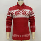 Men's Casual Solid Knitted Pullover Sweater (Long Sleeve) | Streetwear
