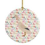 West Harlequin Duck Christmas Ceramic Ornament