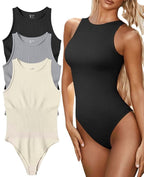 2023 Summer Amazon Bodysuit with Sleeveless Design