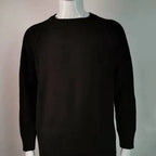 Men's Solid Color Round Neck Knitted Sweater