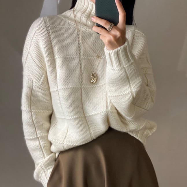 New Women's Thick Knitted Loose Wool Sweater