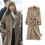Mid-Length Trench Coat for Petite Women in Autumn