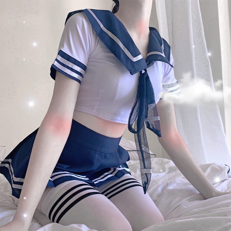 Lingerie Costume Set - Short JK Style Uniform Skirt