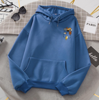 Popular Women's Cat Fleece Long-Sleeve Hoodie | Streetwear