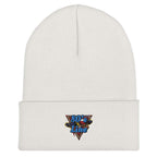 80's Line Cuffed Beanie | Embroidered Cap