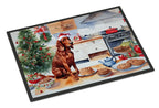 Redbone Coonhound Christmas Cookies Doormat