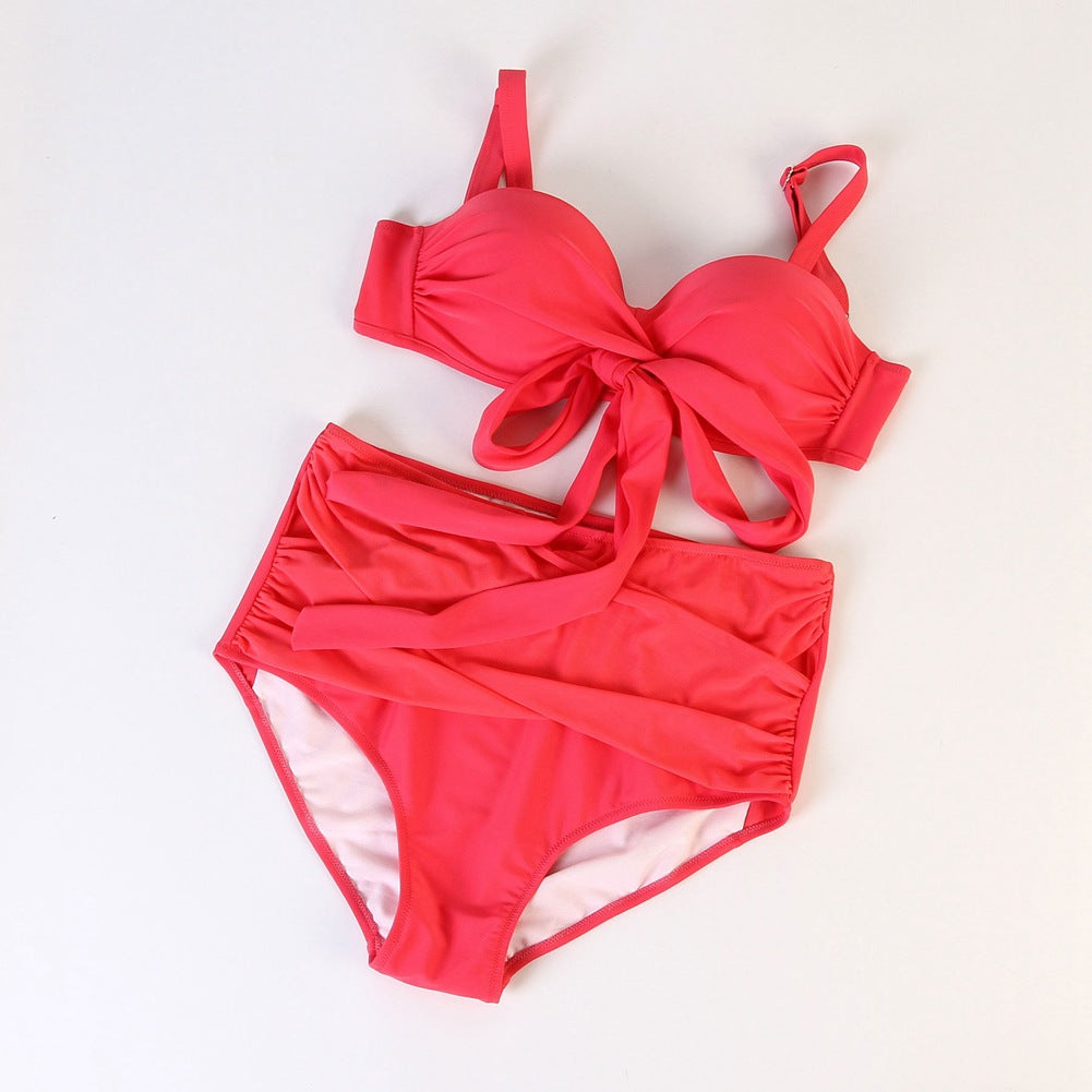 Plus Size Two-Piece Bikini Swimwear Set