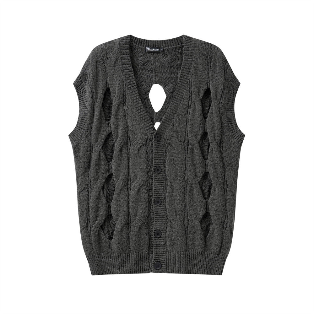 Loose Casual Sweater Vest Coat