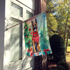 Belgian Malinois Christmas House Flag